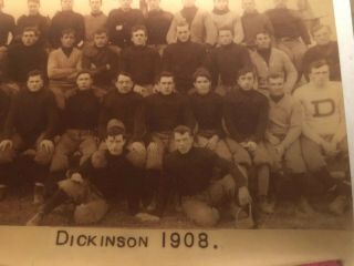 Vintage 1900s Dickinson Carlisle Football Team Action Photo Calendar 1908 - 1909 6