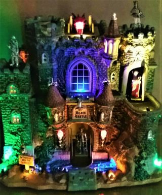 Most Rare,  Black Castle 95826,  Lemax Spooky Town Halloween Retired