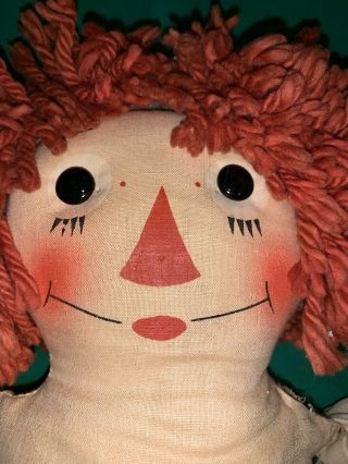 Antique Vintage Raggedy Ann Andy Doll Johnny Gruelle ' s Own Georgene Novelties 4