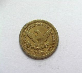 1843 - C LIBERTY HEAD $2.  5 GOLD - LARGE DATE,  PLAIN 4 - VERY FINE RARE 3
