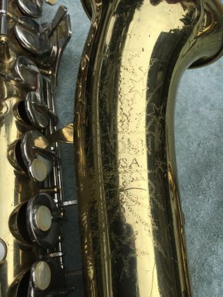 Vintage 1967 Era Conn Brass Alto Saxophone Very Complete With Case 7