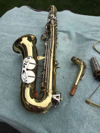 Vintage 1967 Era Conn Brass Alto Saxophone Very Complete With Case 8