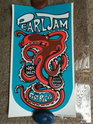 1996 Pearl Jam Cascais Portugal Ames Poster (rare)