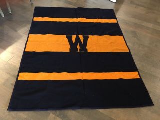 Awesome Vintage Pendleton Wool Stadium Blanket University Of Washington Huskies