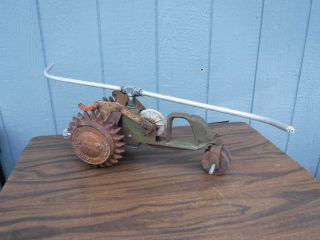 Vintage National Mfg.  Co.  Cast Iron Walking Lawn Tractor Sprinkler Model A5