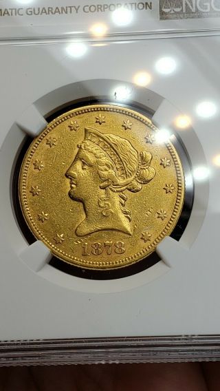 Ngc 1878 Xf45 Rare Us $10 American Coronet Xf 45 Gold Eagle Ten Dollar Coin