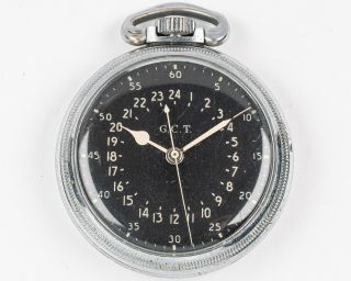 Vintage 1942 Hamilton 16s 22 Jewel Adj.  4992b Pocket Watch For Restoration