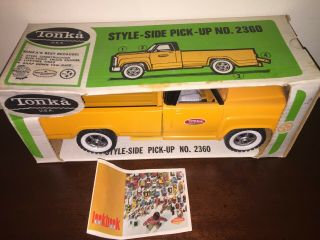 Vintage 1960’s Tonka Style - Side Pick - Up 2360 W Box Plus Pamphlet