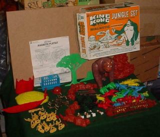 Vintage Mpc Multiple Toymakers King Kong & Bobby Bond Jungle Set Boxed Complete?
