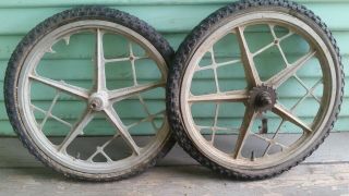 Old School BMX Products Mongoose Motomag II wheel set Vintage BMX RED LINE GT DG 2