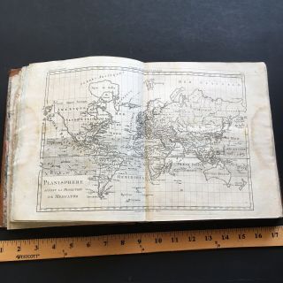 RARE 1780 COMPLETE WORLD ATLAS 50 MAPS AMERICA,  ASIA,  AFRICA,  TEXAS 3