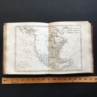 RARE 1780 COMPLETE WORLD ATLAS 50 MAPS AMERICA,  ASIA,  AFRICA,  TEXAS 5
