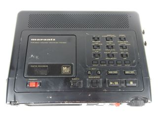 Vintage Marantz PMD - 650 Portable MiniDisc Player - Recorder w/ Soft Case & Strap 3