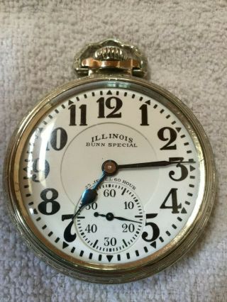 23j Illinois Bunn Special 23 Jewel 60 Hour Dial In A Great Bunn Special Case