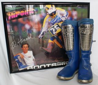Vintage Motocross Fox Racing Jt Dirtbike Mx Supercross Bob Hannah Hi Point Boot