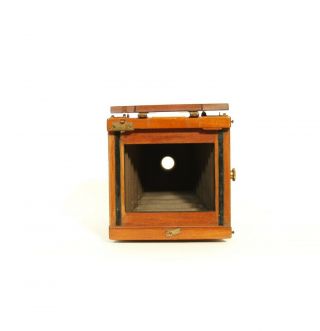 1879 Chapman Antique 1/4 Plate Tropical Wood Camera Dallmeyer Lens 8