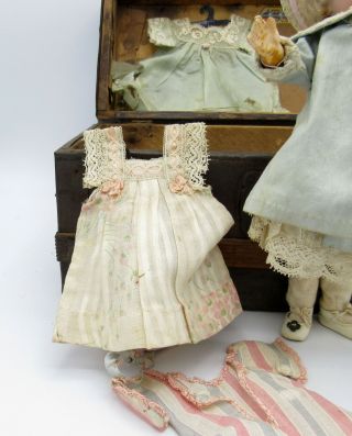 Antique Made In Germany 8” Kestner Sleepy Eyes Jointed Bisque Doll 143 NR 12