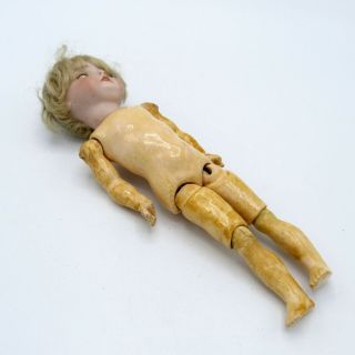 Antique Made In Germany 8” Kestner Sleepy Eyes Jointed Bisque Doll 143 NR 7
