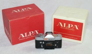 Very Rare Alpa 11el Slr Camera Body Box Inner Box Near