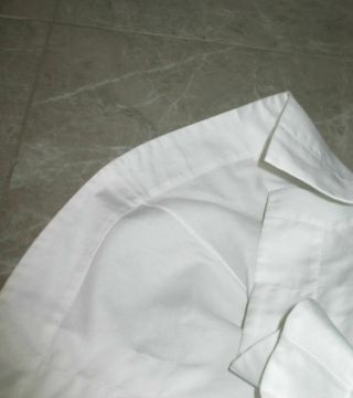 Vtg AUTHENTIC CHANEL white shirt blouse cotton authetic Perfect 36FR 3