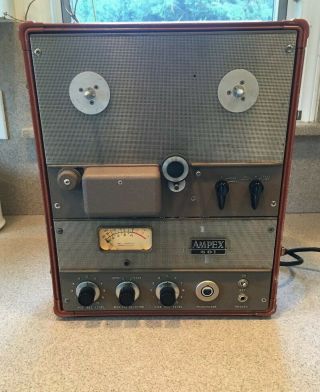 Vintage Ampex 601 Tube Reel - To - Reel Portable Tape Player / Recorder 71019d 2