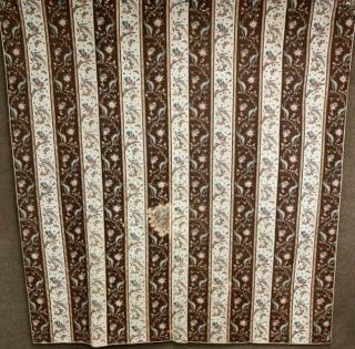 Important Early c 1830 - 40s Chintz QUILT 97 Broderie Perse Fabric BIRDs Antique 9