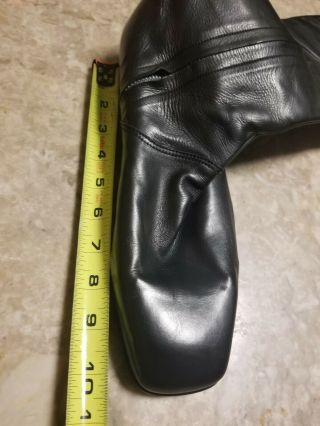 Vintage San Remo Black Leather Riding Boots Men ' s Size 9 6