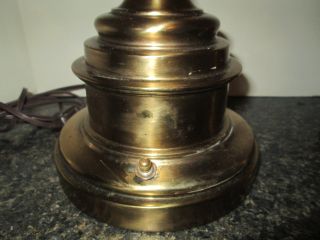 Vintage Pair STIFFEL Brass Trophy Urn Lamps Hollywood Regency Traditional 6