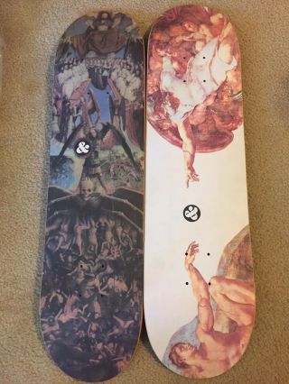 G&s Heaven And Hell Slick Set.  Vintage Skateboard Slick Skateboard Og Skateboard