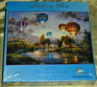 " Balloon Glow " By Nicky Boehme 6000 Piece Jigsaw Puzzle Nib Vintage Sunsout
