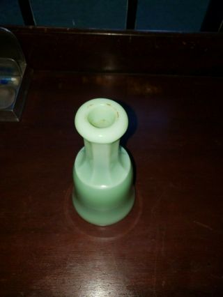 Vintage Jadeite toilet water bottle or cruet 3