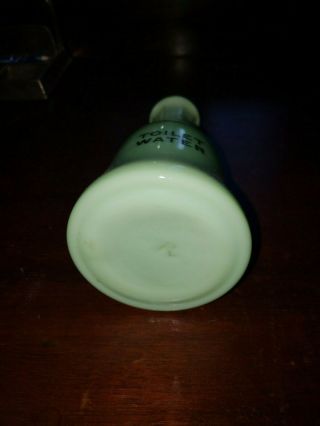 Vintage Jadeite toilet water bottle or cruet 4