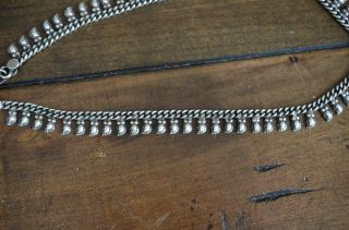 Vintage Sterling Silver Navajo Necklace Signed TG 3