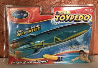 Vintage 11.  5 " Swim Ways Toypedo Gliding Underwater Pool Toy
