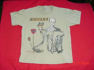 Vintage 1993 Nirvana Incesticide Grunge Rock Band Shirt