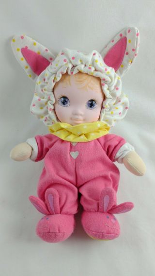 Playskool Jammie Pies Doll Primsy Rose Pink Bunny Vintage 12 " Baby Doll