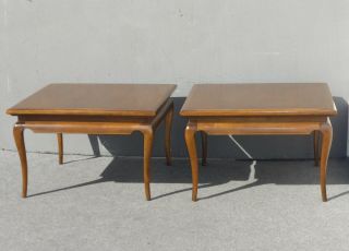 Vintage Mid Century Modern Walnut End Tables