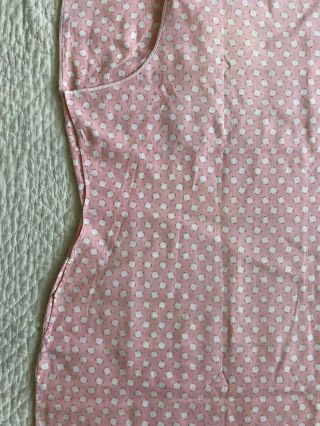 Vintage 1930s Chinese Pink Cotton Cheongsam Qipao Banner Dress Art Deco Print 3
