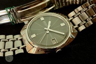 Mens All Steel Vintage Automatic Date Watch Seiko 17j May 1971 Cal 7005