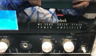 McIntosh MC 2505 Stereo Power Amplifier Vintage 8