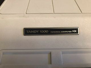 Vintage Radio Shack Tandy 1000 HX 25 - 1053 PC Floppy 3.  5 VERY 9