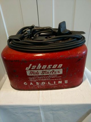 Vintage Johnson Mile Master 6 Gallon Outboard Gas Tank