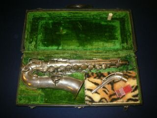 Vintage Silver Conn Pan Am 48m Stencil Alto Saxophone - Or Restoration