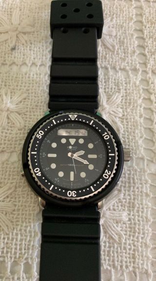 Seiko Arnie Quartz H558 - 5000 Hybrid Divers 150m Analog Digital Watch