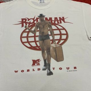 Vintage 1996 Dennis Rodman MTV World Tee T - Shirt XLARGE 90s Champion 3