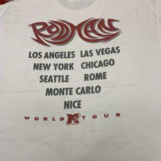 Vintage 1996 Dennis Rodman MTV World Tee T - Shirt XLARGE 90s Champion 4