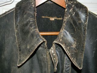 Vintage German Leather Coveralls WWII U - Boat / Luftwaffe Crew Uniform good zipps 3