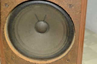 Vintage TELEFUNKEN Hi - Fi KLANGBOX RB - 70 Two - Way GERMAN Made SPEAKERS Woodgrain 5