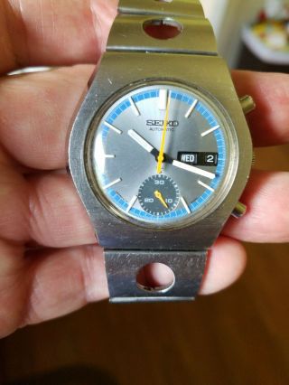 Vintage Seiko Chronograph Single Register Cal.  6139 Stainless Steel Automatic