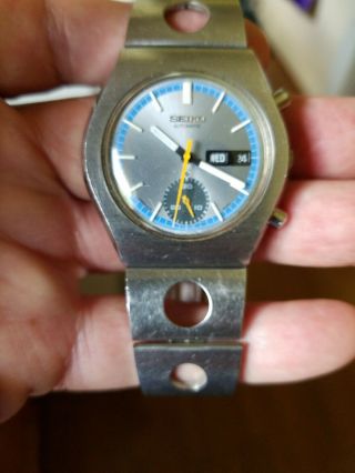 Vintage seiko Chronograph Single Register Cal.  6139 Stainless Steel Automatic 6